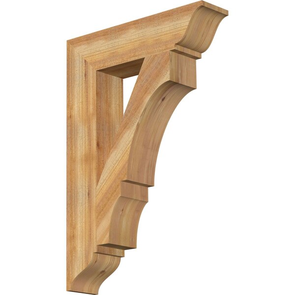 Ekena Millwork Balboa Traditional Rough Sawn Bracket, Western Red Cedar, 6"W x 26"D x 38"H BKT06X26X38BOA01RWR - main